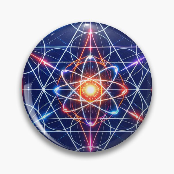 Item preview, Metatron's Cube Atom Art - Sacred Geometry Science Decor designed and sold by LuxeBuzz.