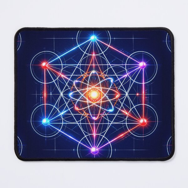 Item preview, Metatron's Cube Atom Art - Sacred Geometry Science Decor designed and sold by LuxeBuzz.