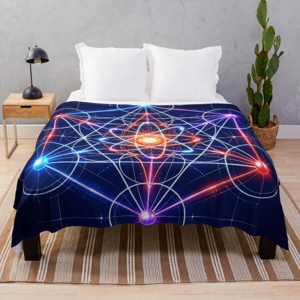 Item preview, Metatron's Cube Atom Art - Sacred Geometry Science Decor designed and sold by LuxeBuzz.