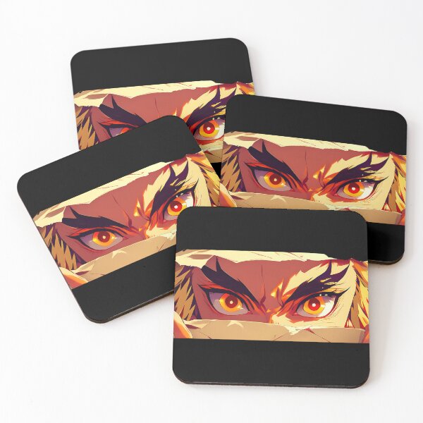 Item preview, Kyojuro Rengoku Demon Slayer Fiery Eyes Peeker designed and sold by PMartistStudio.
