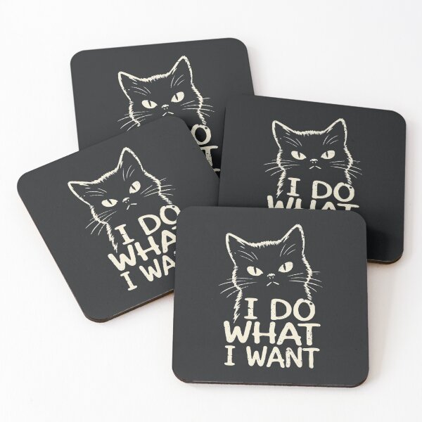 Item preview, I Do What I Want – Funny Cat Attitude designed and sold by Taans-Creation.