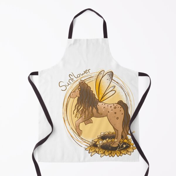 Item preview, Sunflower Fairy Pony - Whimsical Winged Horse Illustration designed and sold by TheArtOfTreble.