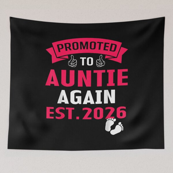 Item preview, Awesome Promoted to Auntie Again 2026 Pregnancy Announcement designed and sold by Goleon12.