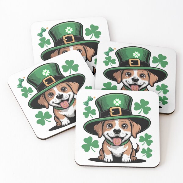 Item preview, Lucky Clover Dog St Patrick’s Day designed and sold by QuiteOrbit.