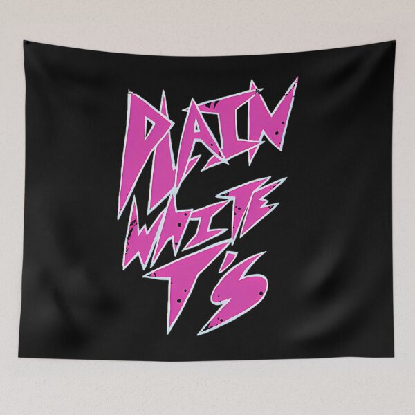 Item preview, Plain White Ts Neon Pink Sharp Logo Pop Punk Emo designed and sold by MarieMorin1.