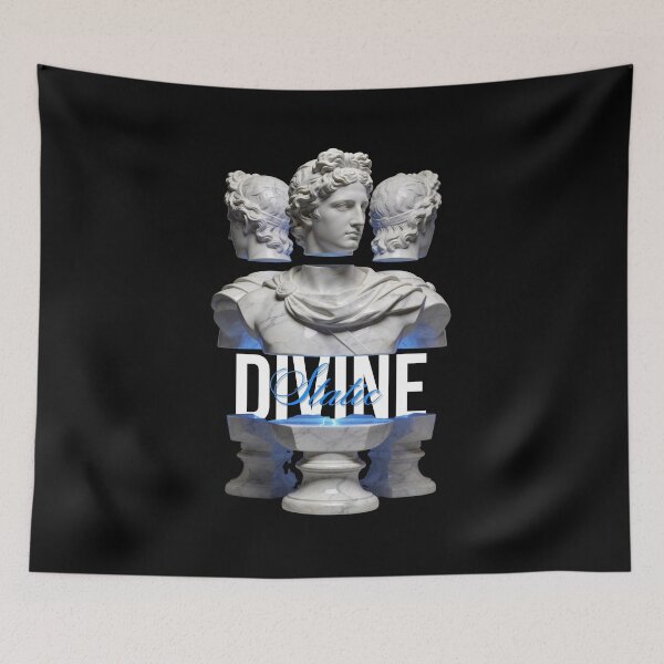 Item preview, Divine Static – Classical God Statue with Modern Aesthetic designed and sold by Marble Void.
