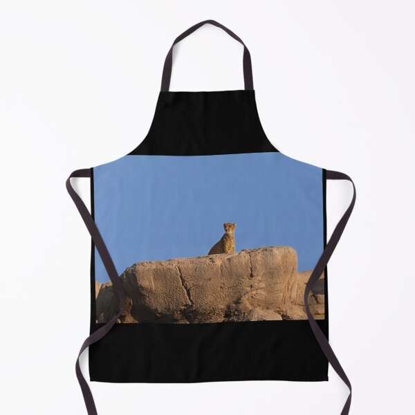 Item preview, King of the Hill - Cheetah Standing on Rock Desert Horizon designed and sold by AbulailArt.