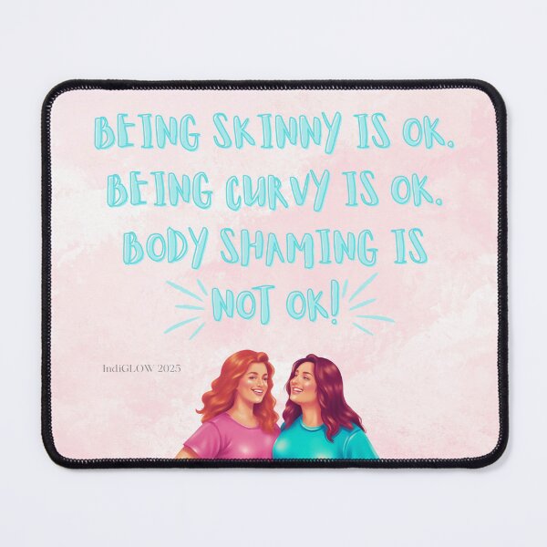 Item preview, Body Positivity – Friends Hugging Pink Artwork designed and sold by IndiGLOW4Me.