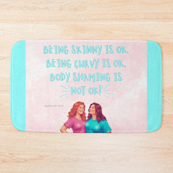 Item preview, Body Positivity – Friends Hugging Pink Artwork designed and sold by IndiGLOW4Me.