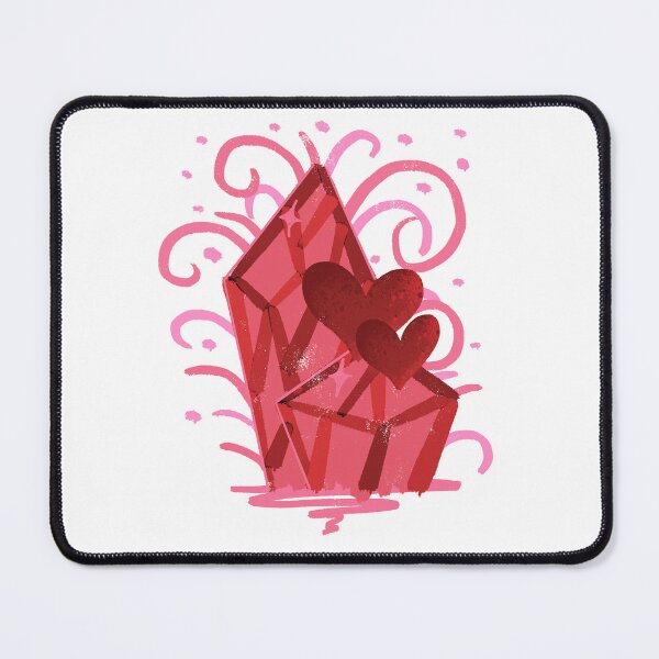 Item preview, Red Crystal Heart Gem - Romantic Fantasy Illustration designed and sold by TheArtOfTreble.
