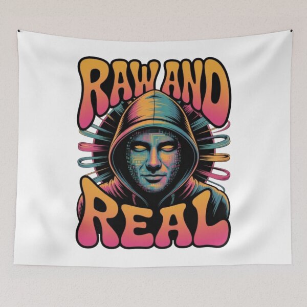 Item preview, Raw and Real – Neon Cyber Street Graphic designed and sold by NewUSShop.