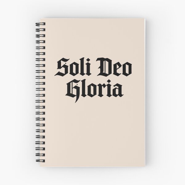 Item preview, Reformed Theology Soli Deo Gloria Christian Art - Black Lettering designed and sold by Glory After Tears.