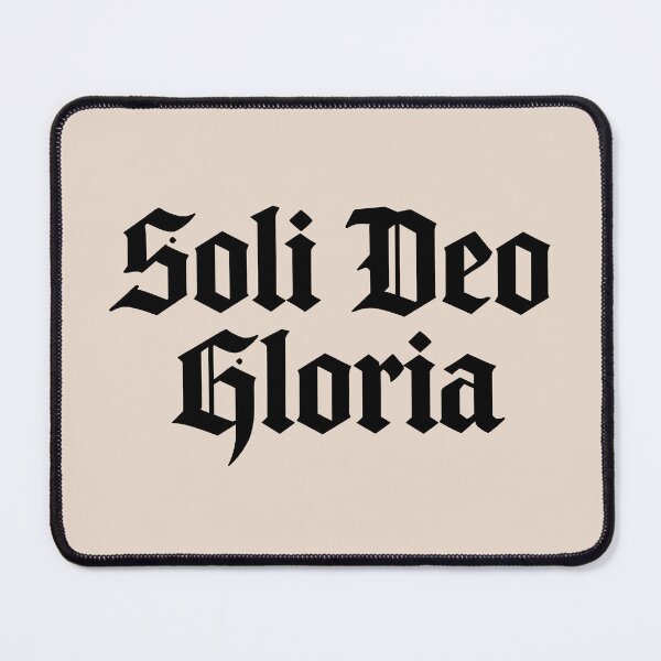 Item preview, Reformed Theology Soli Deo Gloria Christian Art - Black Lettering designed and sold by Glory After Tears.