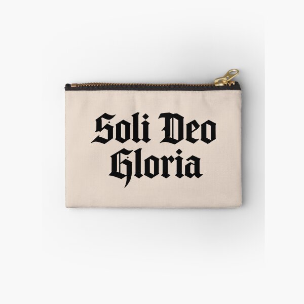 Item preview, Reformed Theology Soli Deo Gloria Christian Art - Black Lettering designed and sold by Glory After Tears.