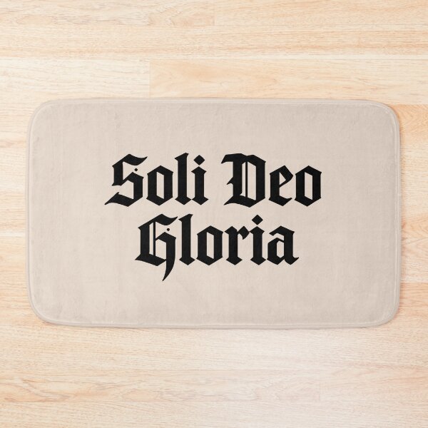 Item preview, Reformed Theology Soli Deo Gloria Christian Art - Black Lettering designed and sold by Glory After Tears.