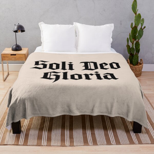 Item preview, Reformed Theology Soli Deo Gloria Christian Art - Black Lettering designed and sold by Glory After Tears.