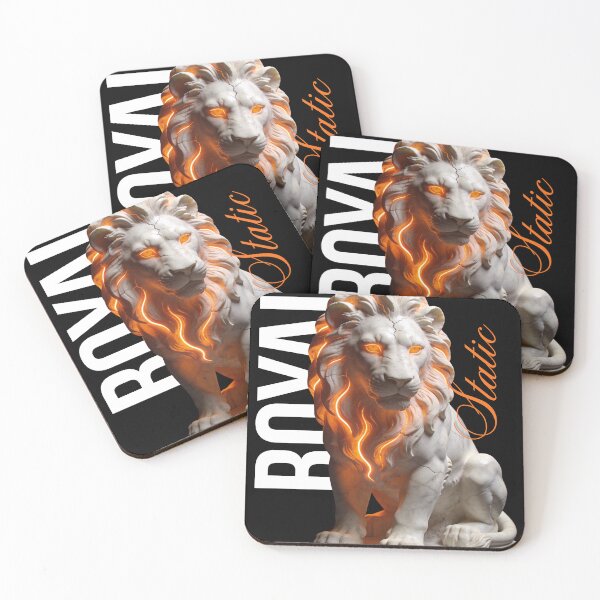 Item preview, Royal Static – Golden Lion with Royal Fire Energy designed and sold by Marble Void.