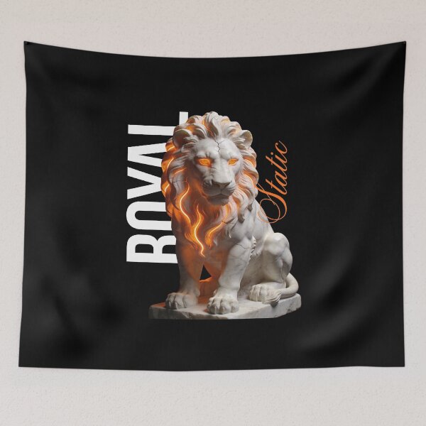 Item preview, Royal Static – Golden Lion with Royal Fire Energy designed and sold by Marble Void.