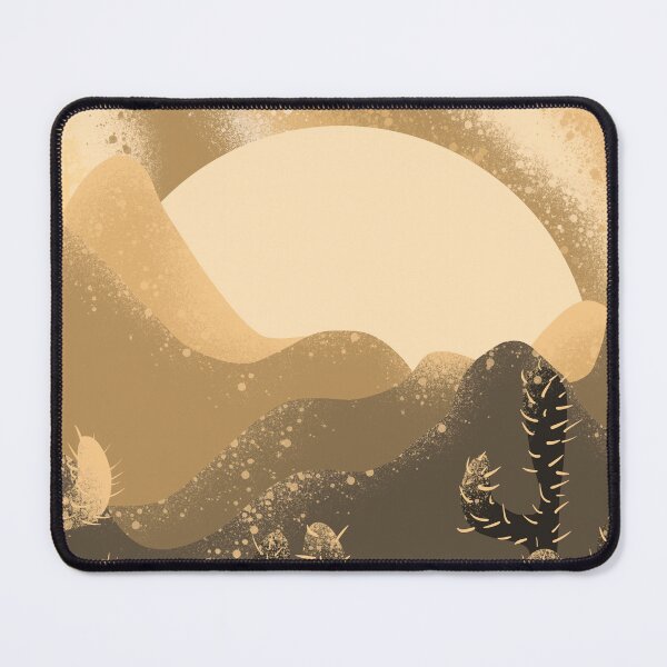 Item preview, Golden Desert Sunset with Cacti - Minimalist Boho Landscape Illustration designed and sold by TheArtOfTreble.
