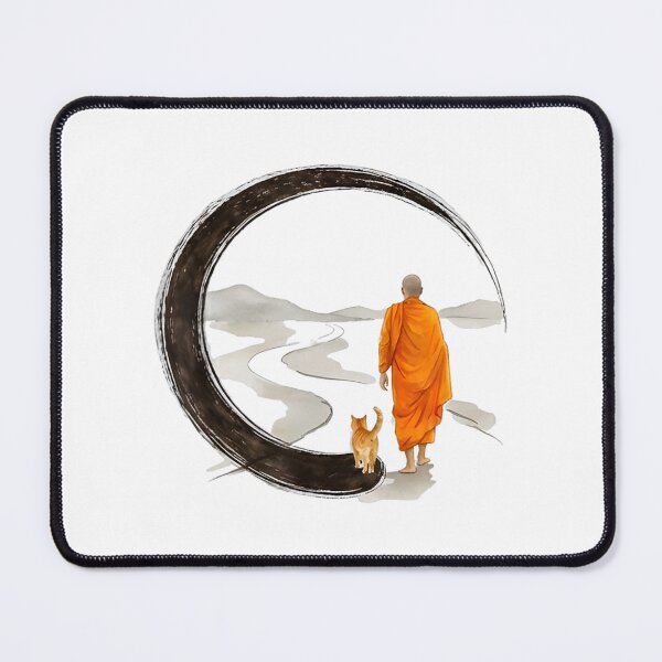Item preview, Walk for Peace Monks with Aloka Cat designed and sold by CristHuds.