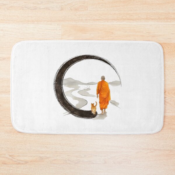 Item preview, Walk for Peace Monks with Aloka Cat designed and sold by CristHuds.