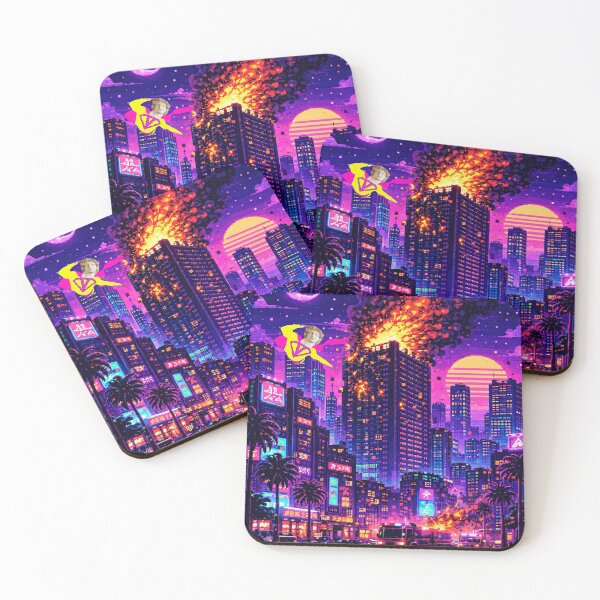 Item preview, Vaporwave Man Fire Rescue Scene Vaporwave T-shirt design designed and sold by SamiVaporStudio.