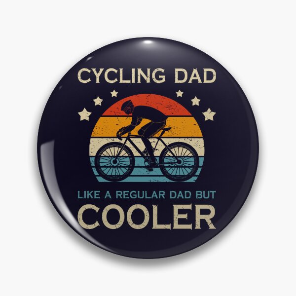 Item preview, Cycling Dad Like A Regular But Cooler Fathers Day Cyclist Biker Dad designed and sold by Capybarazaur.