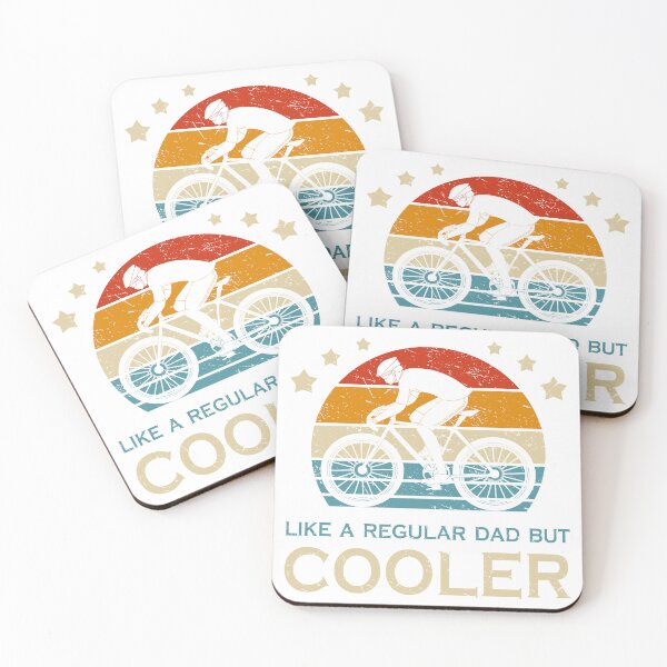 Item preview, Cycling Dad Like A Regular But Cooler Fathers Day Cyclist Biker Dad designed and sold by Capybarazaur.