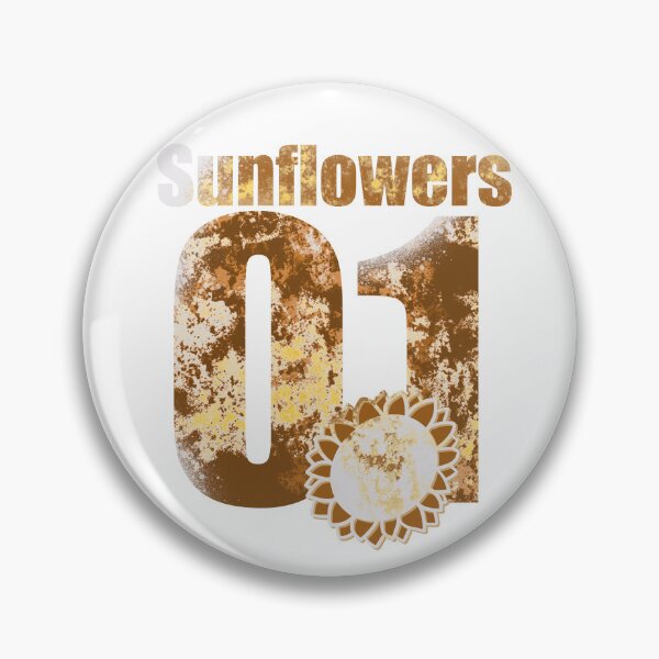 Item preview, Sunflowers 01 - Vintage Grunge Sunflower Text Art designed and sold by TheArtOfTreble.