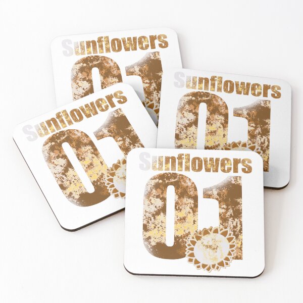 Item preview, Sunflowers 01 - Vintage Grunge Sunflower Text Art designed and sold by TheArtOfTreble.