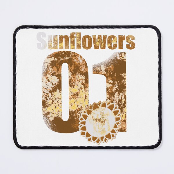 Item preview, Sunflowers 01 - Vintage Grunge Sunflower Text Art designed and sold by TheArtOfTreble.