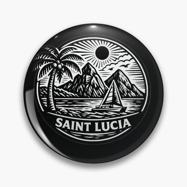 Item preview, Saint Lucia Minimal White Text designed and sold by scicilysimonee.
