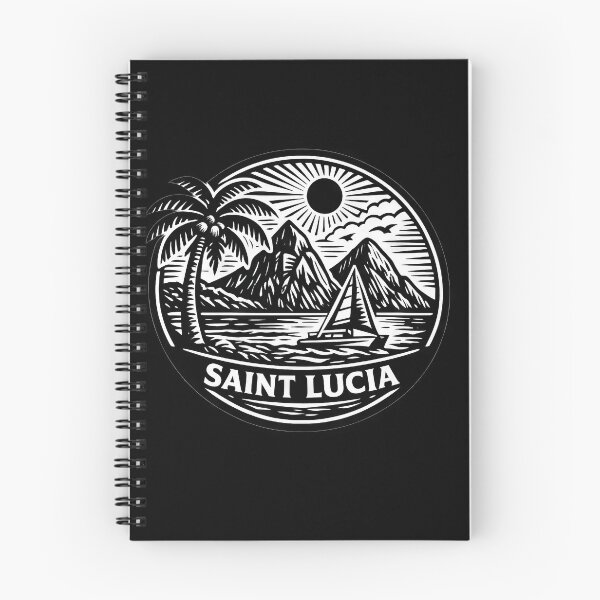 Item preview, Saint Lucia Minimal White Text designed and sold by scicilysimonee.
