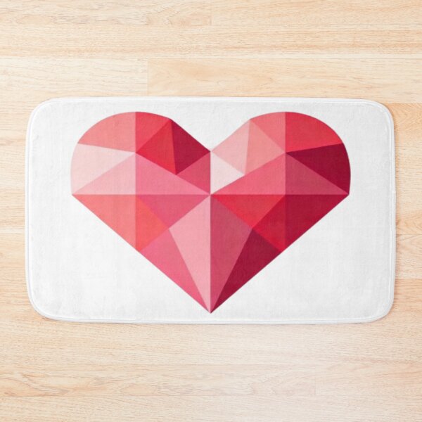 Item preview, Geometric Heart – Faceted Red and Pink Design designed and sold by Cristhian Almanza.