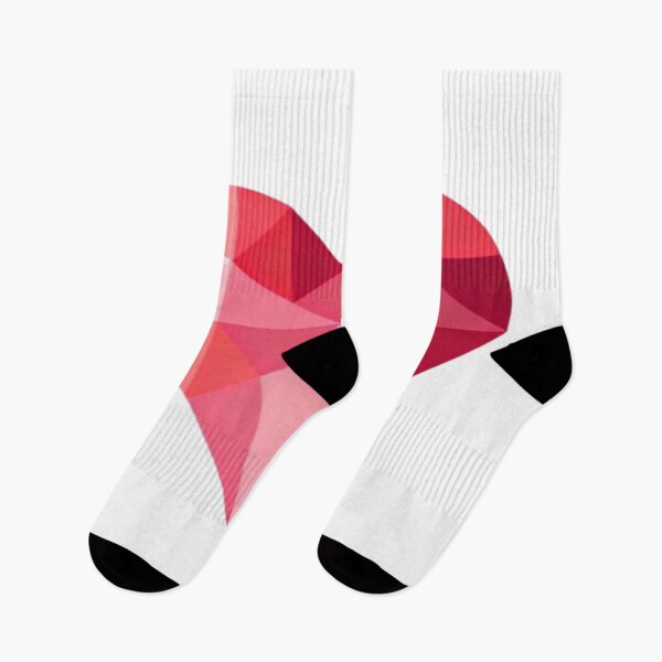 Item preview, Geometric Heart – Faceted Red and Pink Design designed and sold by Cristhian Almanza.