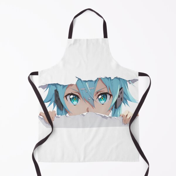Artikelvorschau, Sinon Sword Art Online Teal Hair Peeker entworfen und verkauft von PMartistStudio.