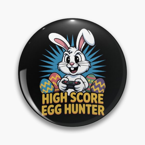 Item preview, High Score Egg Hunter - Cartoon Gamer Illustration designed and sold by Dazeville Studio1541 .