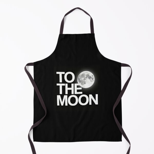 Item preview, TO THE MOON | Minimalist Crypto Typography & Glowing Moon designed and sold by MotionBanana Art.