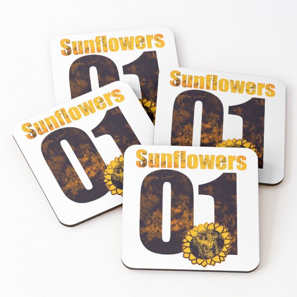 Item preview, Sunflowers 01 - Grunge Vintage Sunflower Number Art designed and sold by TheArtOfTreble.