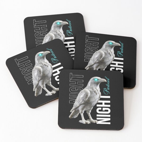 Item preview, Night Vision – Blue Owl with Futuristic Nocturnal Energy designed and sold by Marble Void.