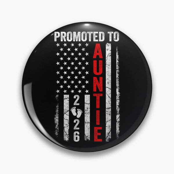 Item preview, Patriotic Promoted To Auntie 2026 First Time New Auntie designed and sold by Goleon12.