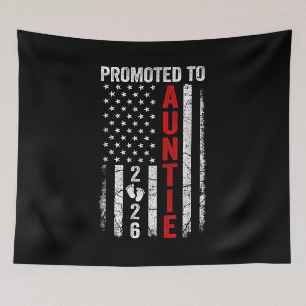 Item preview, Patriotic Promoted To Auntie 2026 First Time New Auntie designed and sold by Goleon12.