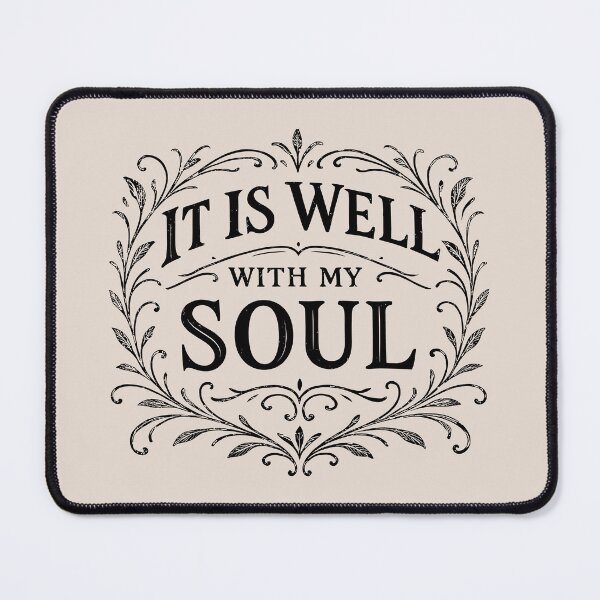 Item preview, Hymns of Grace: It is Well with My Soul Christian Worship - Black Lettering designed and sold by Glory After Tears.