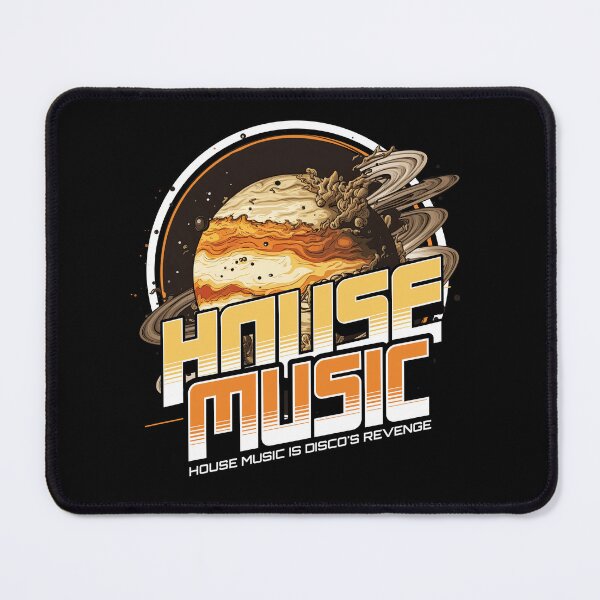 Item preview, HOUSE MUSIC  - House Planet (White) designed and sold by Discothreadz.