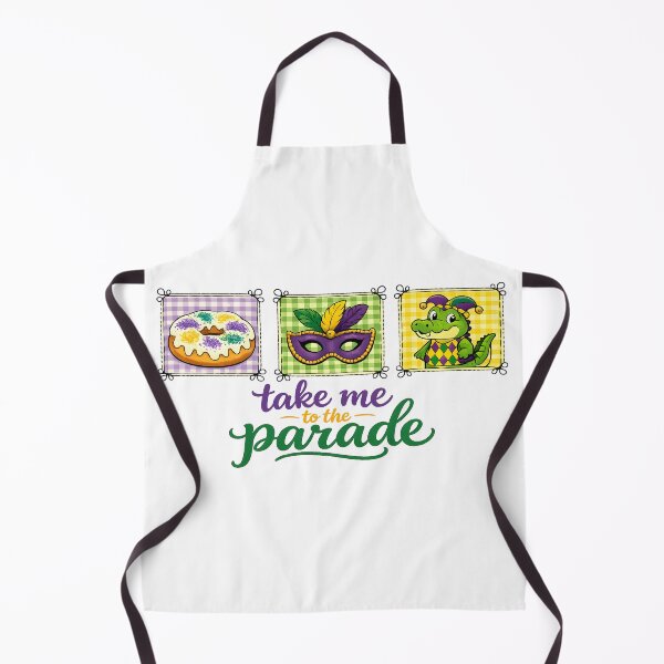 Item preview, Take Me to the Parade Mardi Gras Party Carnival Alligator Mask Graphic designed and sold by designleon19.