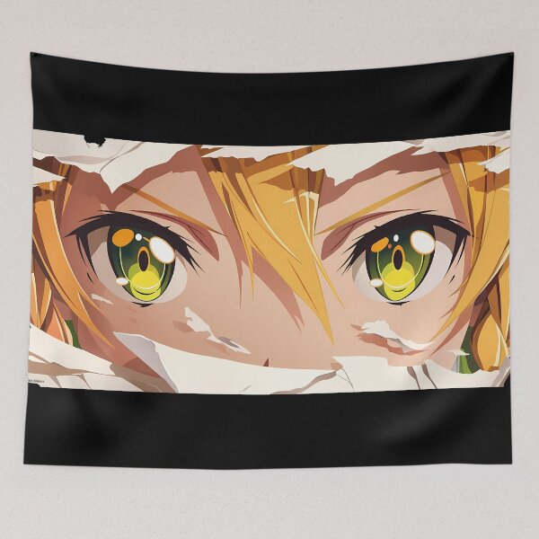 Item preview, Leafa Sword Art Online Green Eyes Peeker Close Up designed and sold by PMartistStudio.