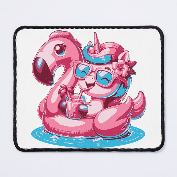 Item preview, Unicorn on a Flamingo Floatie designed and sold by PassionforLove.