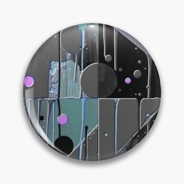 Item preview, drip and divide dark hsl colorful geometric abstract design designed and sold by SmashingDeals.