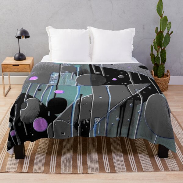 Item preview, drip and divide dark hsl colorful geometric abstract design designed and sold by SmashingDeals.