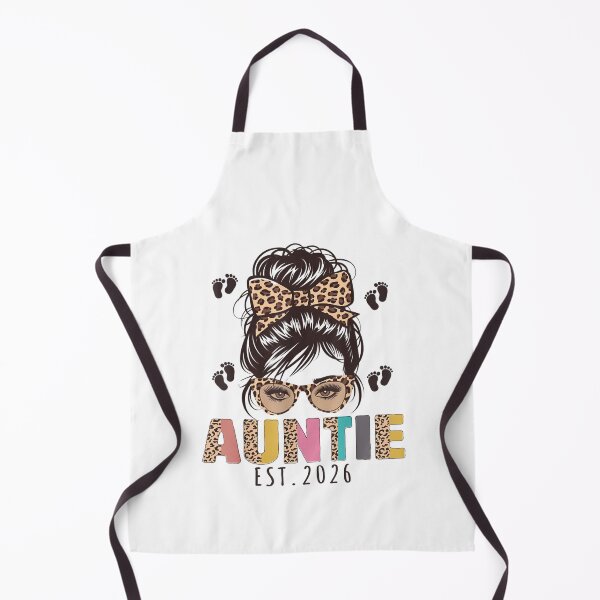 Item preview, Promoted to Auntie est 2026 Aunt to be New Aunt Messy Bun designed and sold by Goleon12.